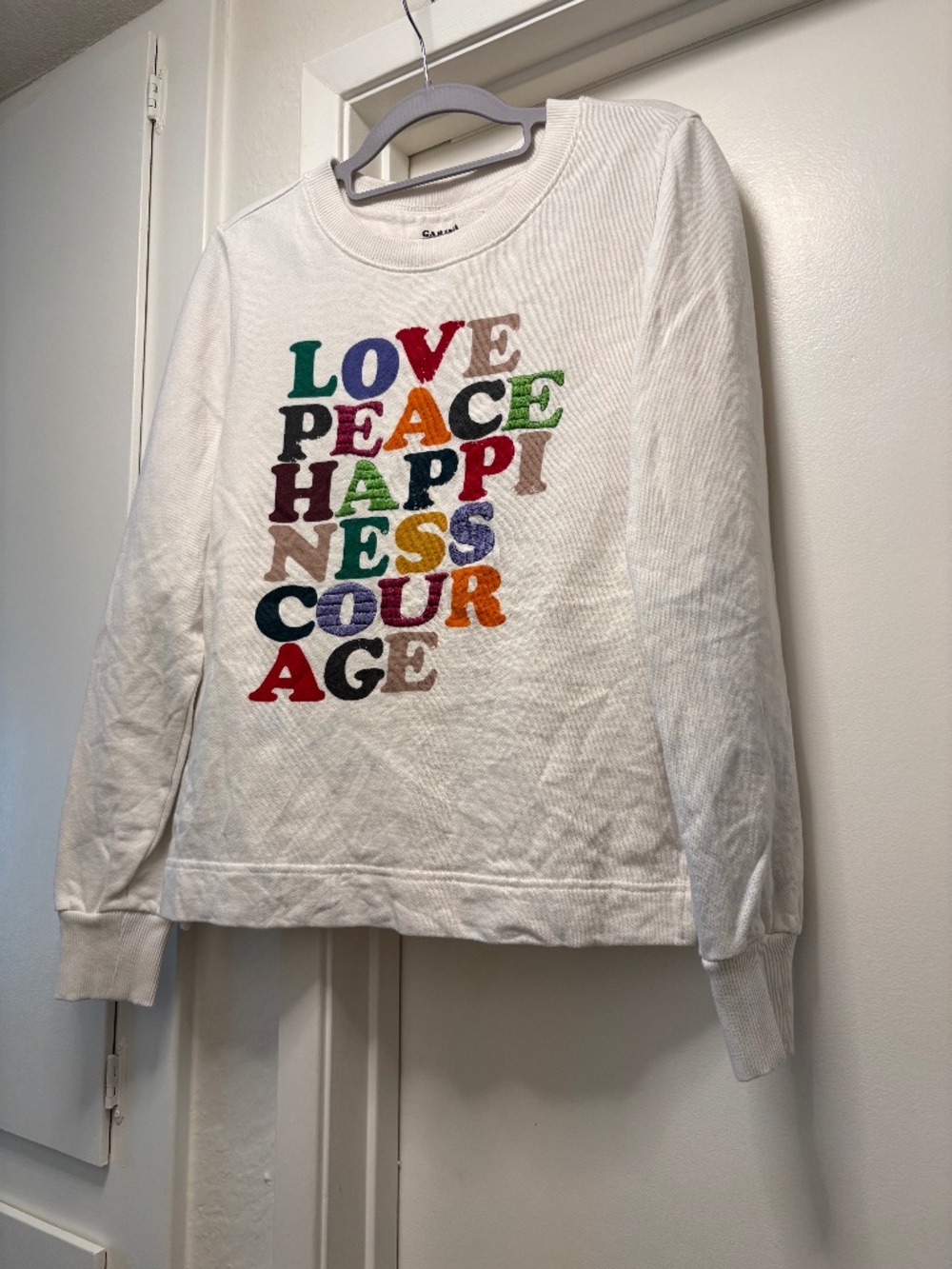 Garima Dhawan / Anthropologie embroidered sweatshirt - size small